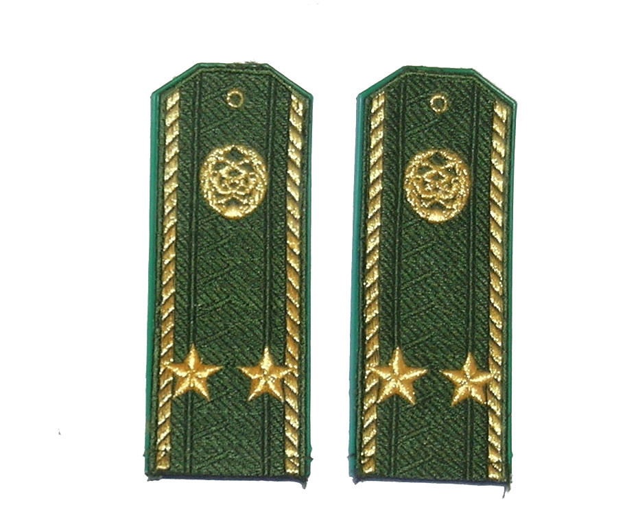 Ukrainian embroidered shoulder boards for Lt. Colonel of Signals troops