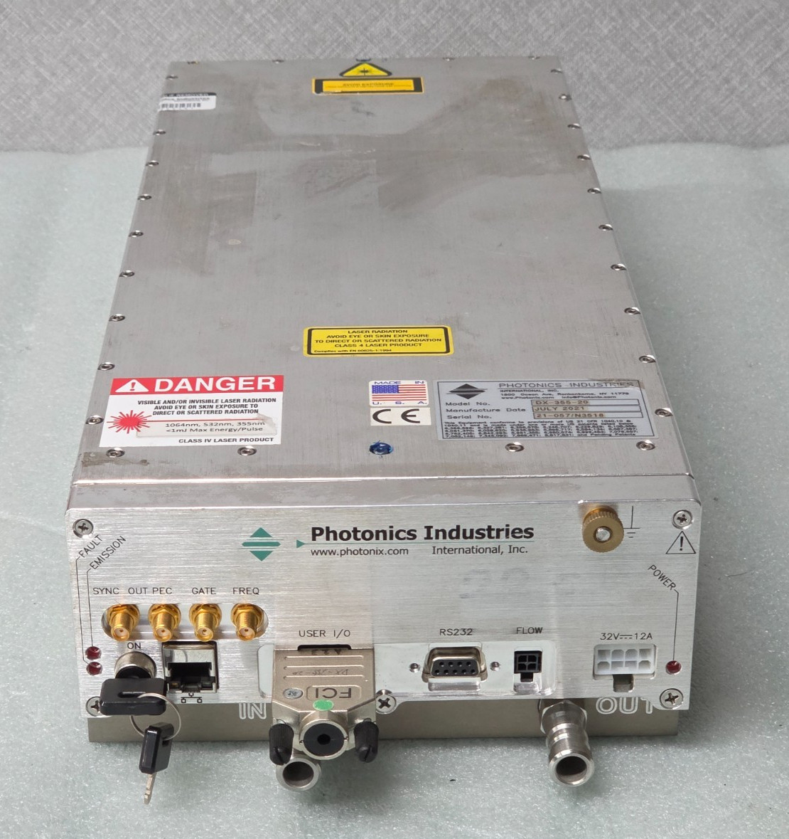 PHOTONICS INDUSTRIES DX-355-20 DX Short Pulse Series Lasers #1