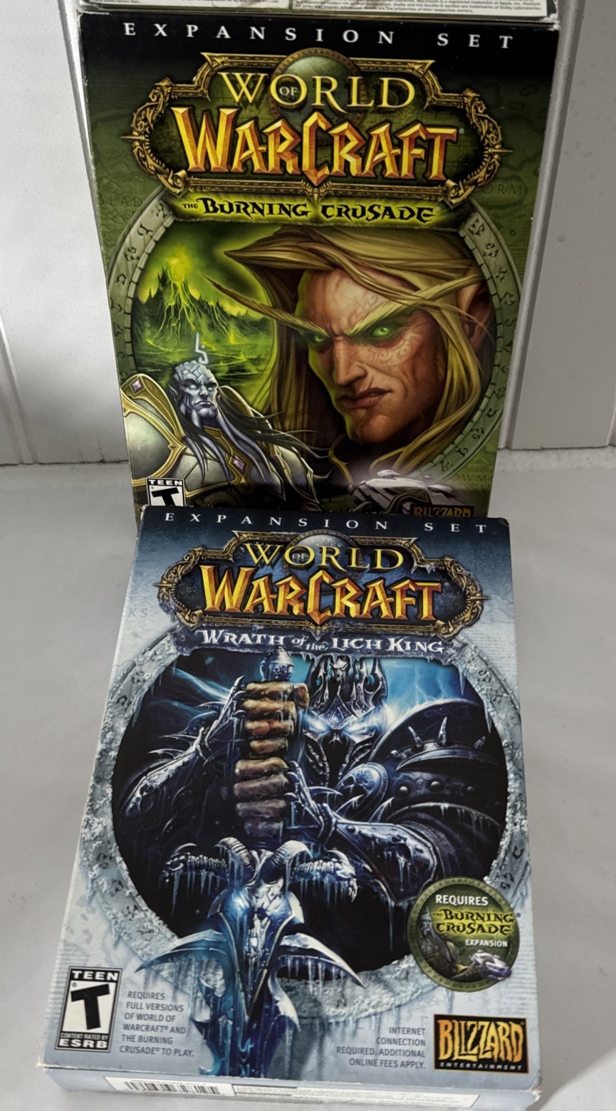 Lot 2 World of Warcraft Expansion Sets The Burning Crusade,Wrath Of Much King (7