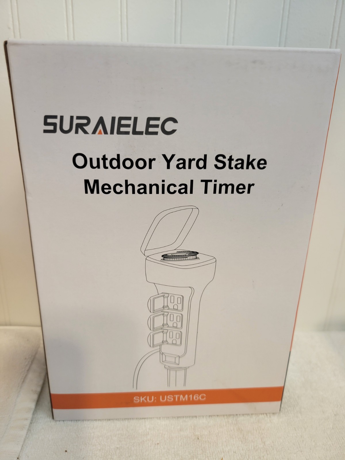 SURAIELEC Outdoor Yard Stake Mechanical Timer With Six Outlets - USTM16C