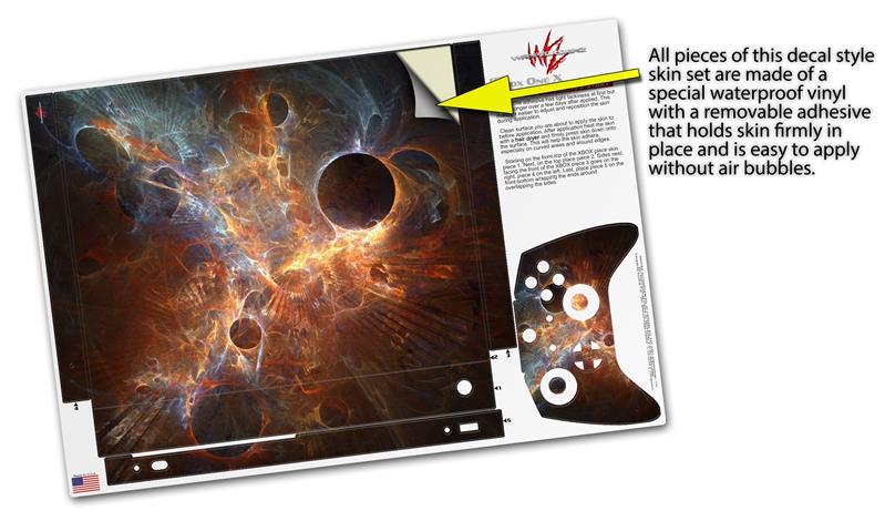 Skin for XBOX One X Console Controller Kappa Space Decal