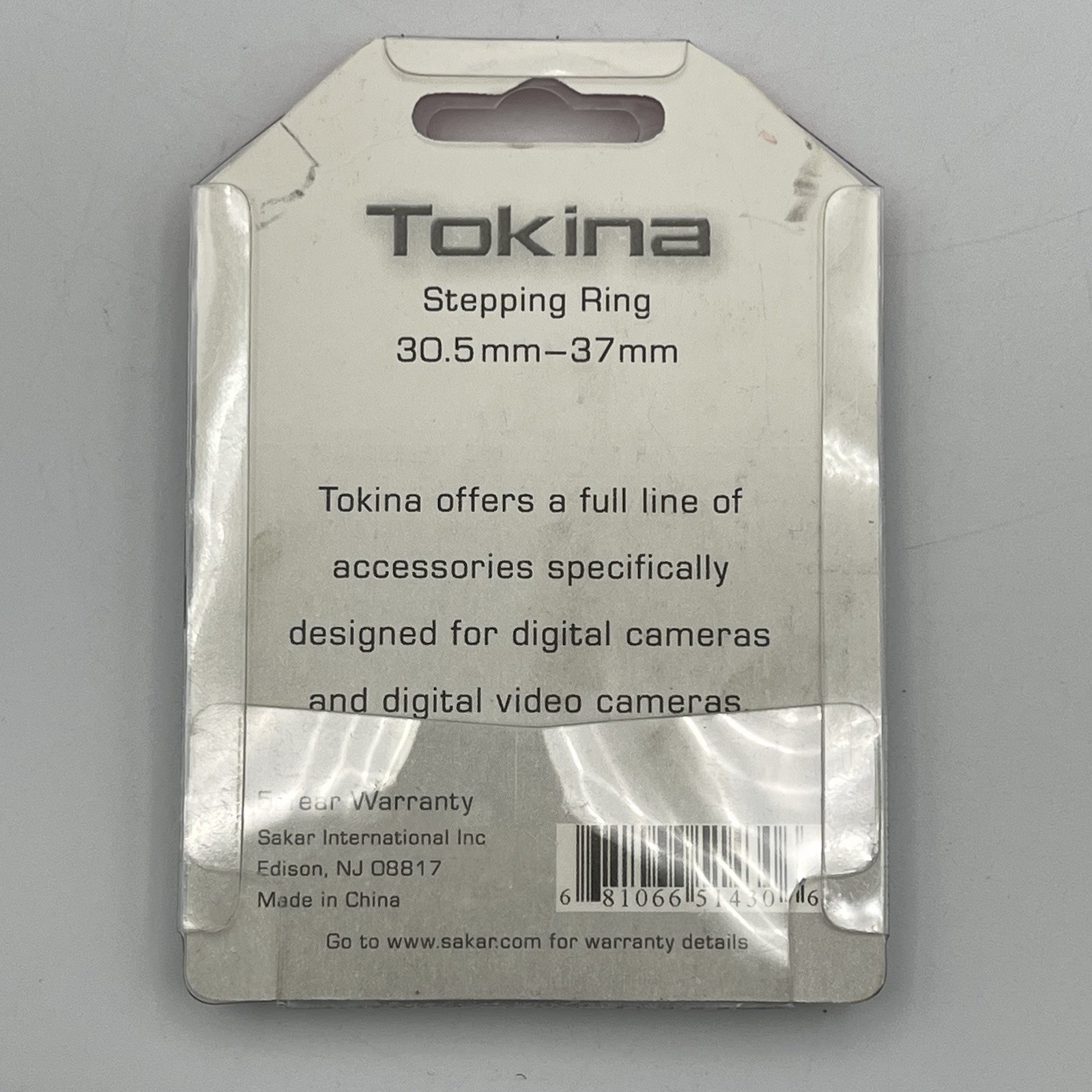 Tokina 30.5mm-37mm Stepping Ring - Still Sealed