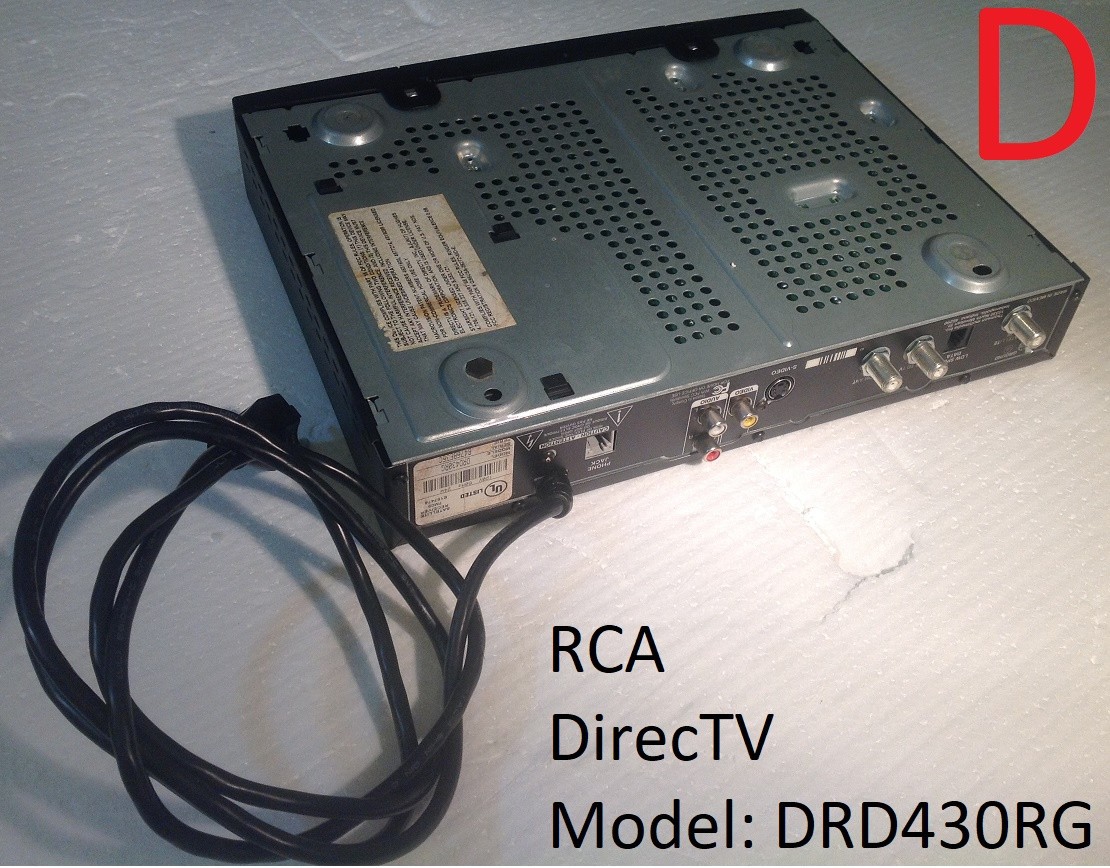 Satellite TV Recever:Pansat 3000AQ, Samsung DSB-4700F, DirecTV H21-200, DRD430RG