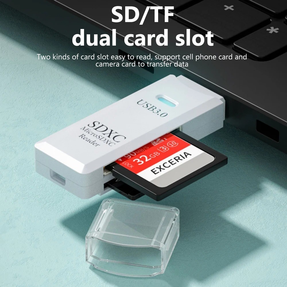 USB3.0 SD Card Reader for PC Micro SD Card to USB Adapter for Camera Memory C