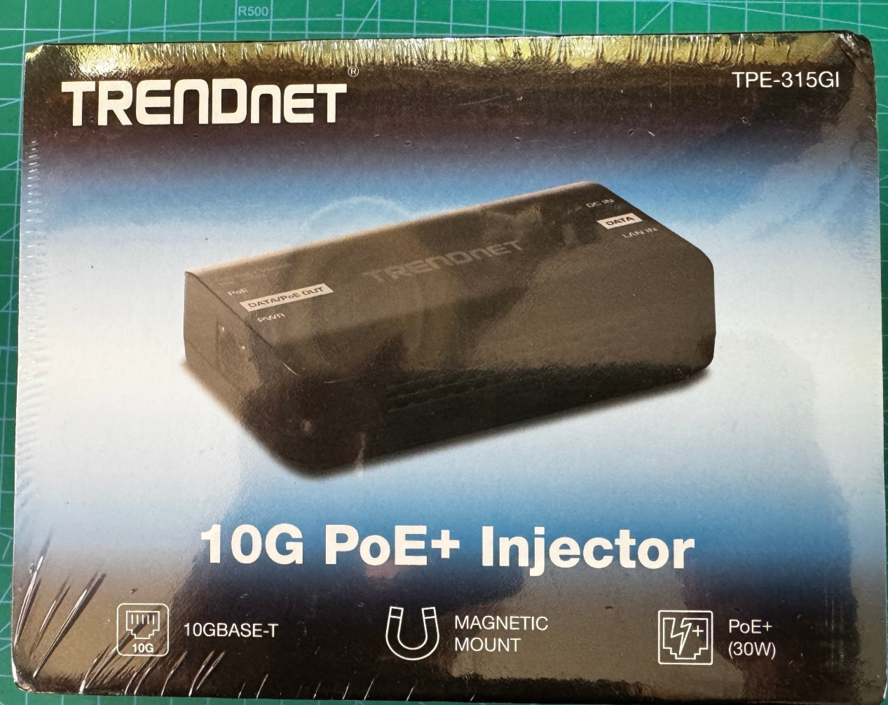 TRENDnet 10G PoE+ Injector, TPE-315GI Magnetic Mount Brand New Sealed