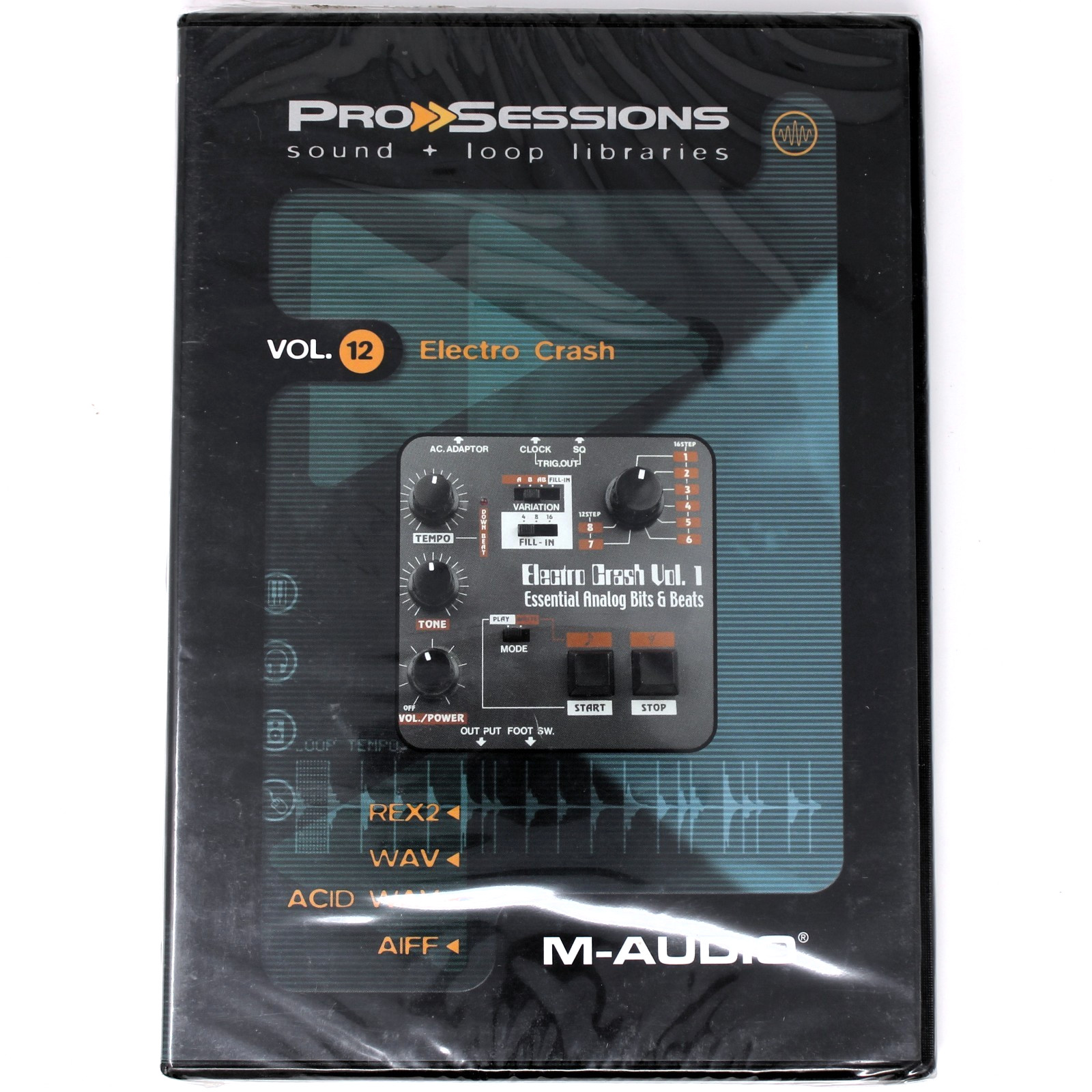 M-Audio Pro Sessions 12 Electro Crash Loops Sound Library/Sampling CD