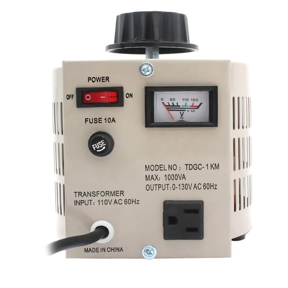 LVYUAN Variable Transformer 0-130V Output 1000VA