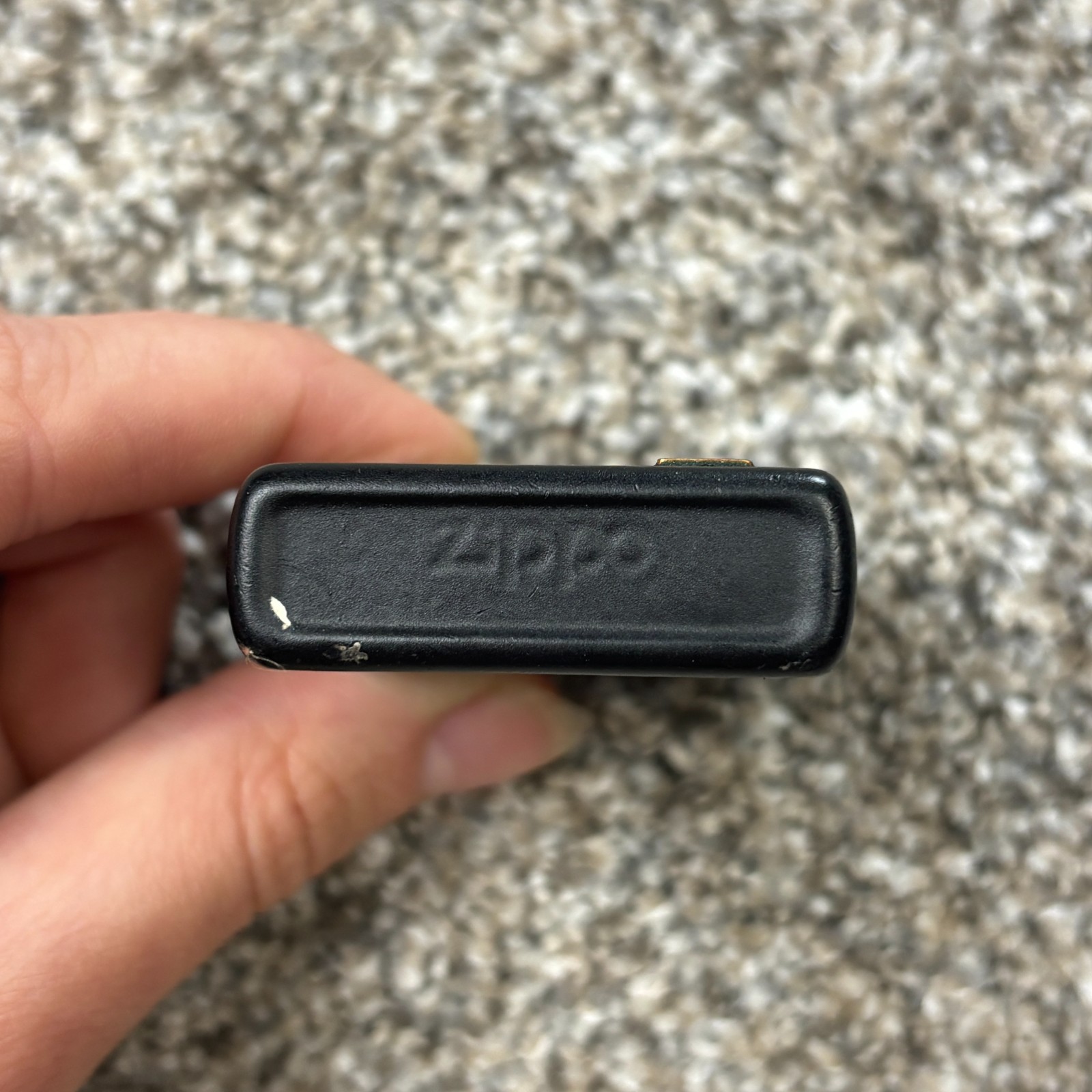 1996 Engraved Zippo Lighter Black and Gold Initials JGB