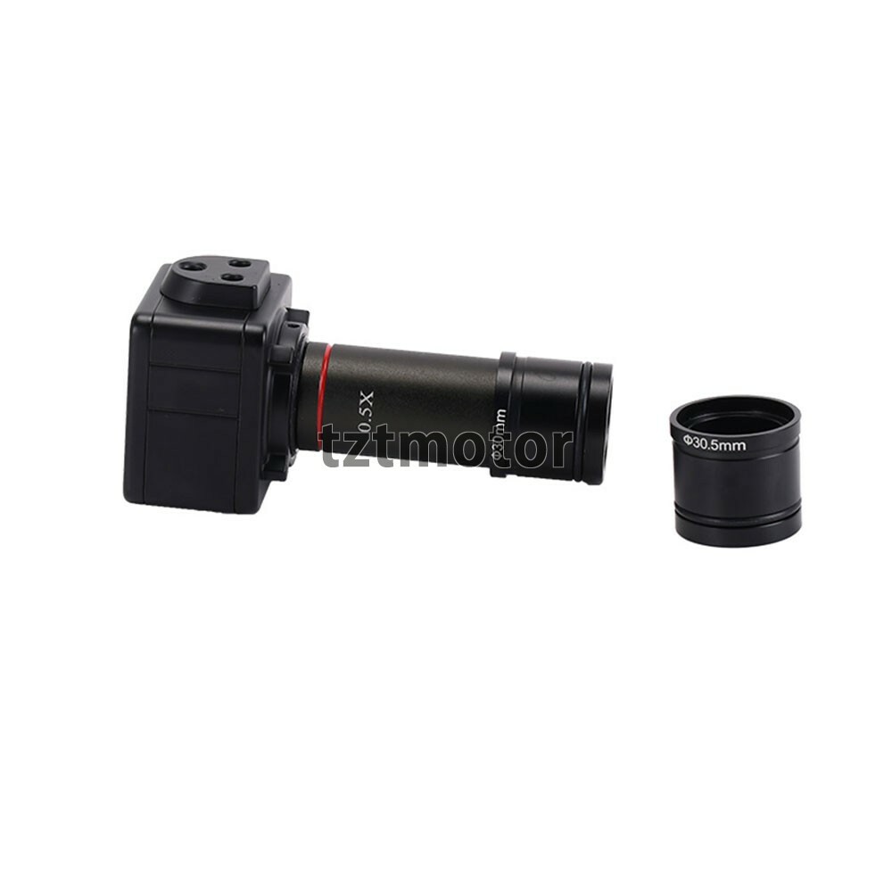5MP USB Microscope Camera Digital Electronic Eyepiece 0.5X C-Mount Adapter Kit