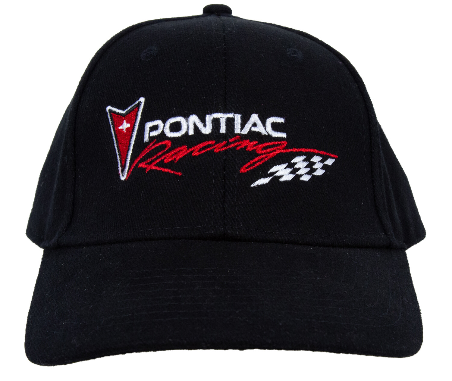 Pontiac Racing Hat Embroidered Cap, Black