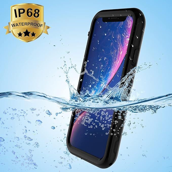 For iPhone Xr Waterproof Case, IP68 Fully Sealed with Built-in Screen Protector