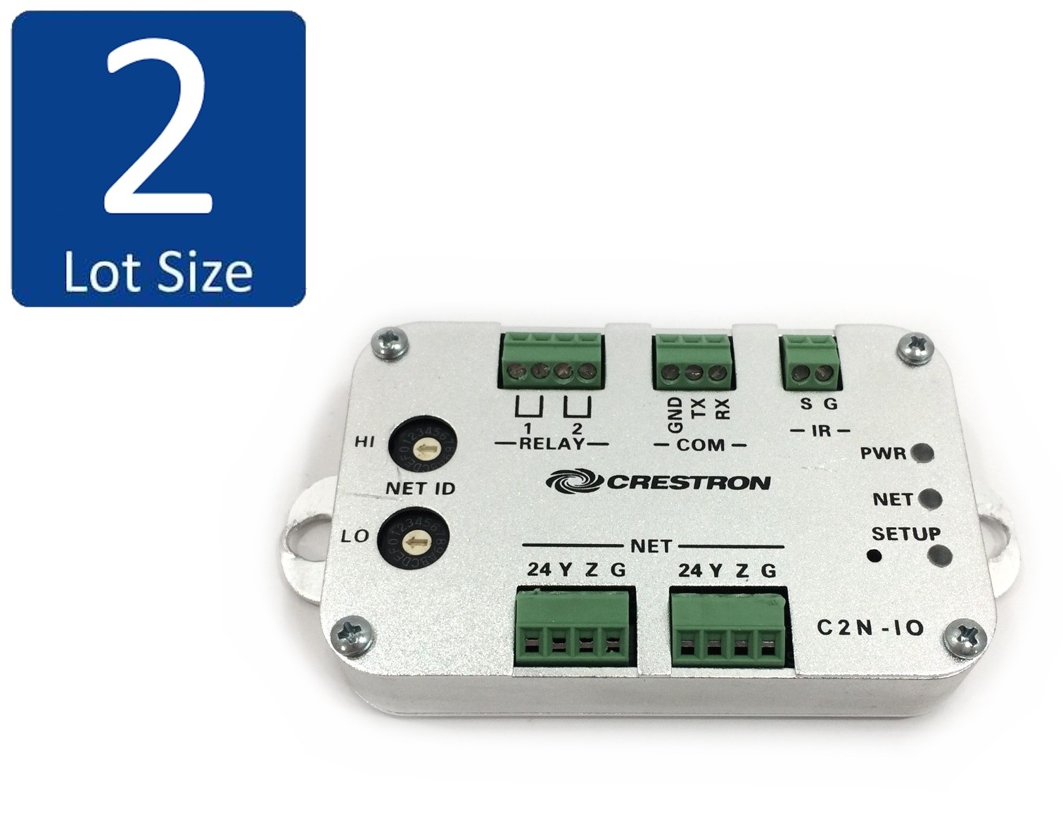 Lot of 2 Crestron C2N-IO Control Port Expansion Module 6505209