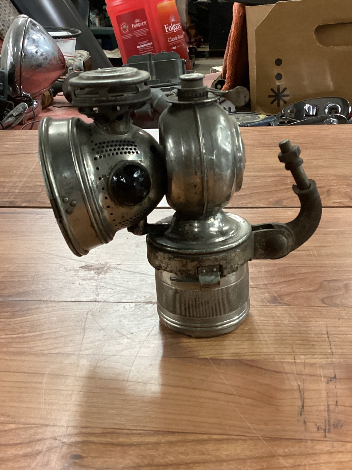 Antique Bicycle Bike Kerosene Headlamp Head Lamp Arc Light Twentieth Century