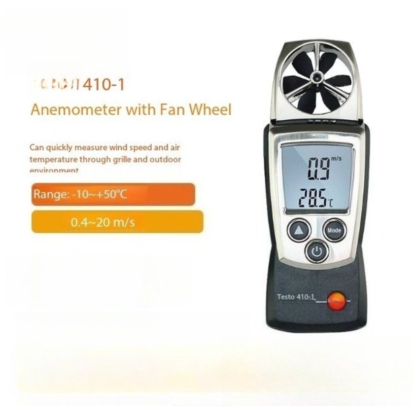 Paddle Anemometer Industrial Handheld High-Precision Airflow Meter 410-2