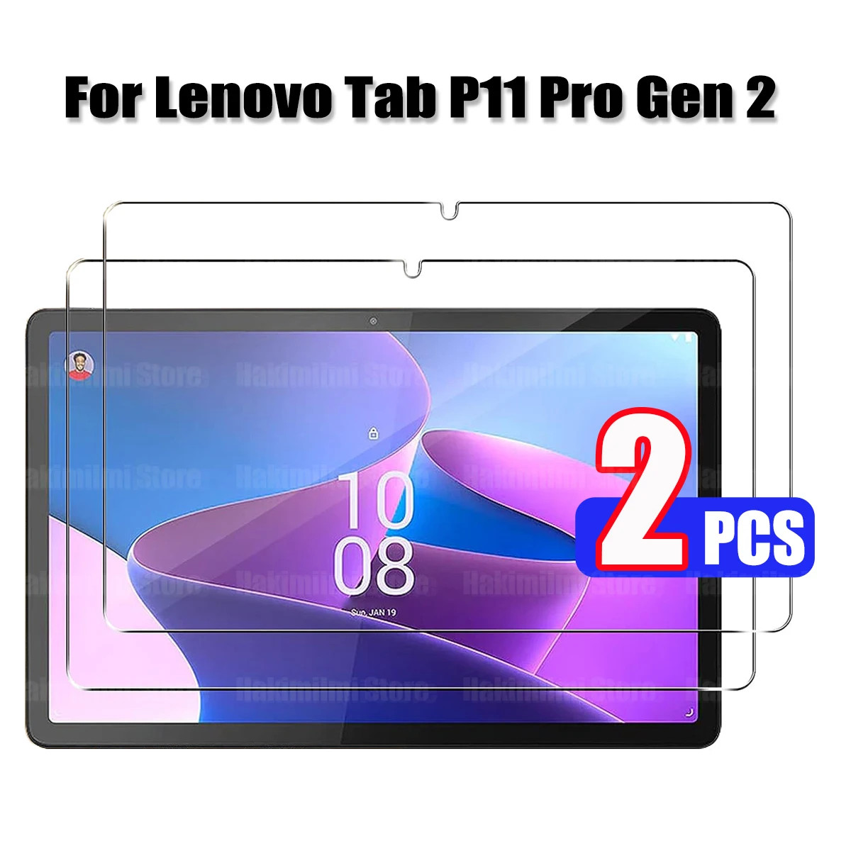2PCS Lenovo Tab P11 Pro (Gen2) 11.2" 2022 Tempered Glass Cover Screen Protector