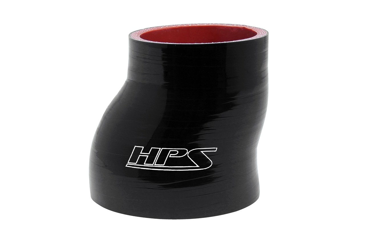 HPS HTSOR-400-500-L4-BLK Silicone 4" To 5" Offset Coupler Reducer Hose 4"L Black