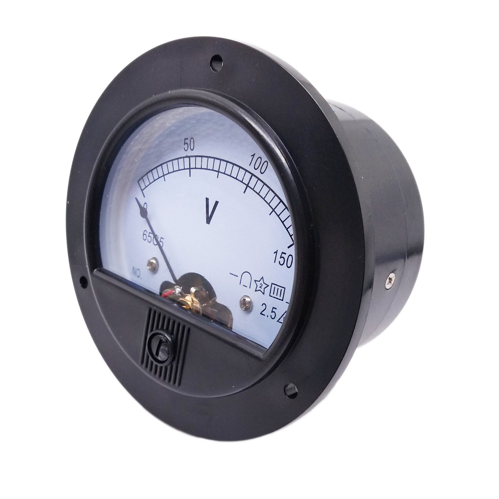 US Stock DC 0 ~ 150V Round Analog Volt Pointer Needle Panel Meter Voltmeter