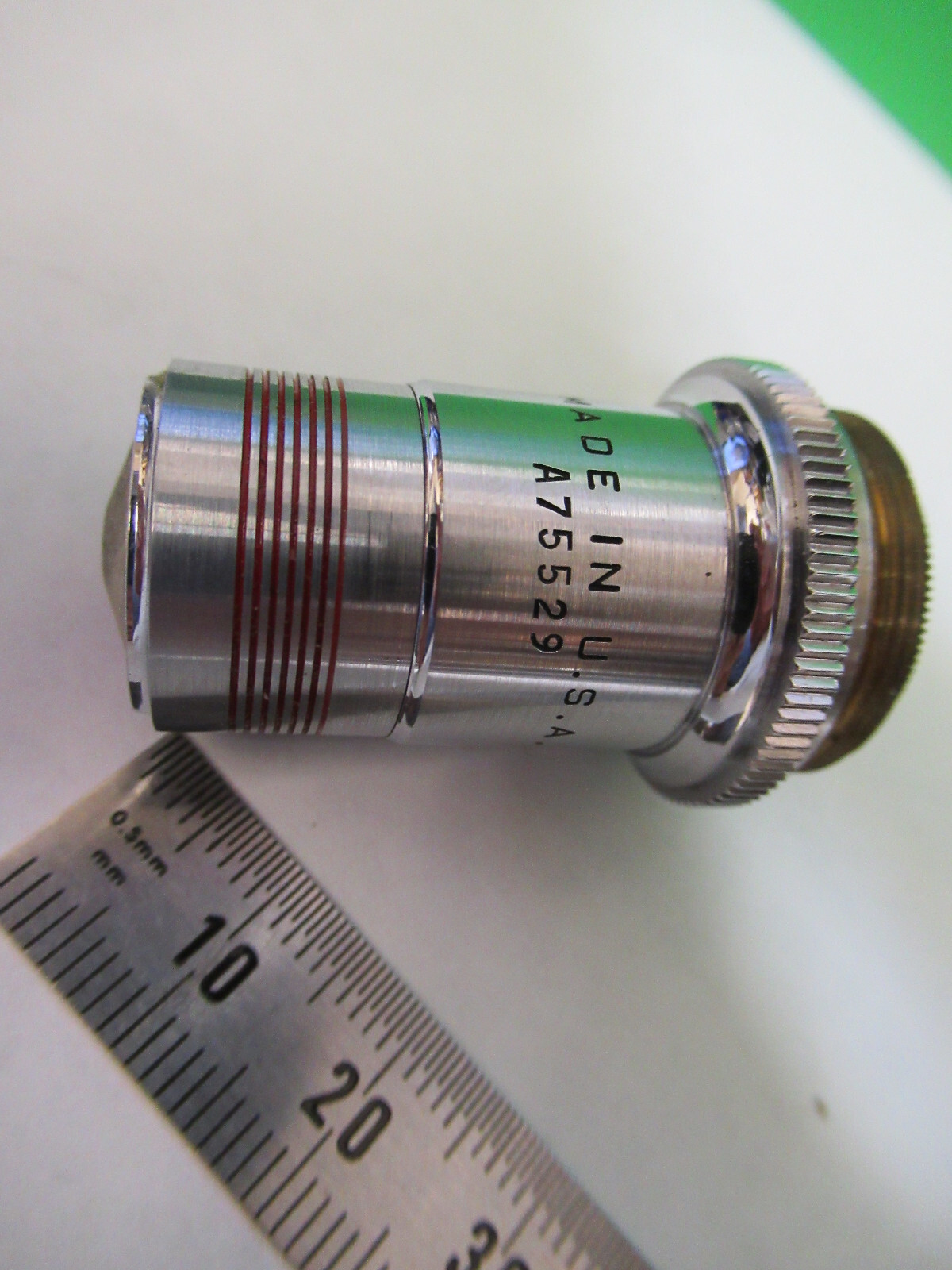 OBJECTIVE AO SPENCER 97X LENS OPTICS MICROSCOPE PART AS PICTURED X6-A-53