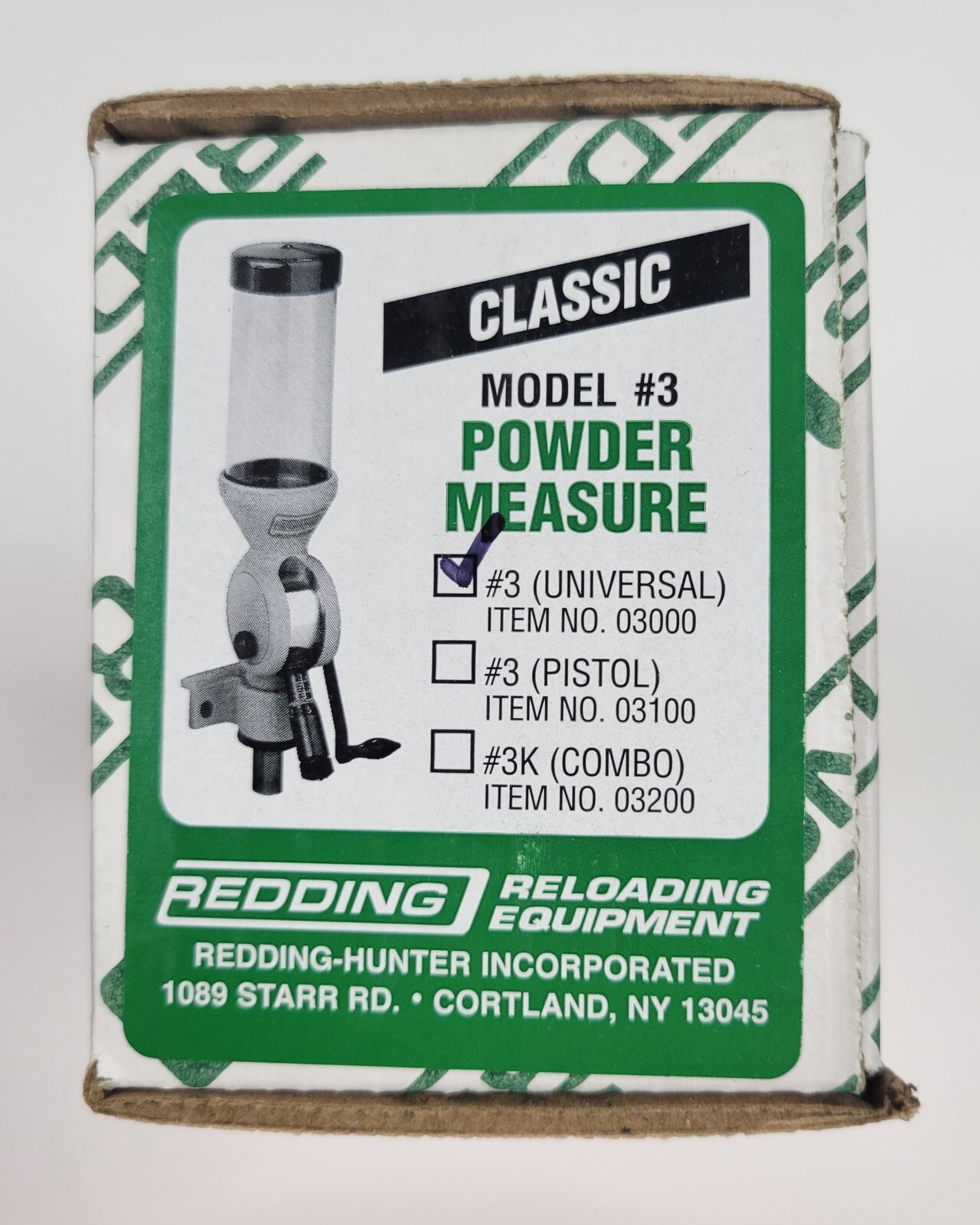 03000 REDDING MODEL 3 POWDER MEASURE - UNIVERSAL - BRAND NEW - FREE SHIPPING