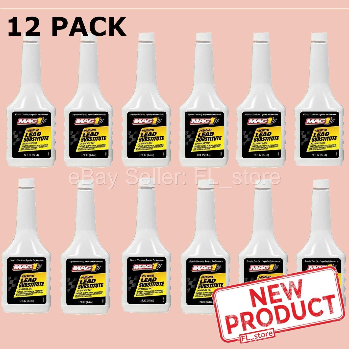 12 PACK Fuel Additive Lead Substitute Off Road Bottles Protection Older Engines
