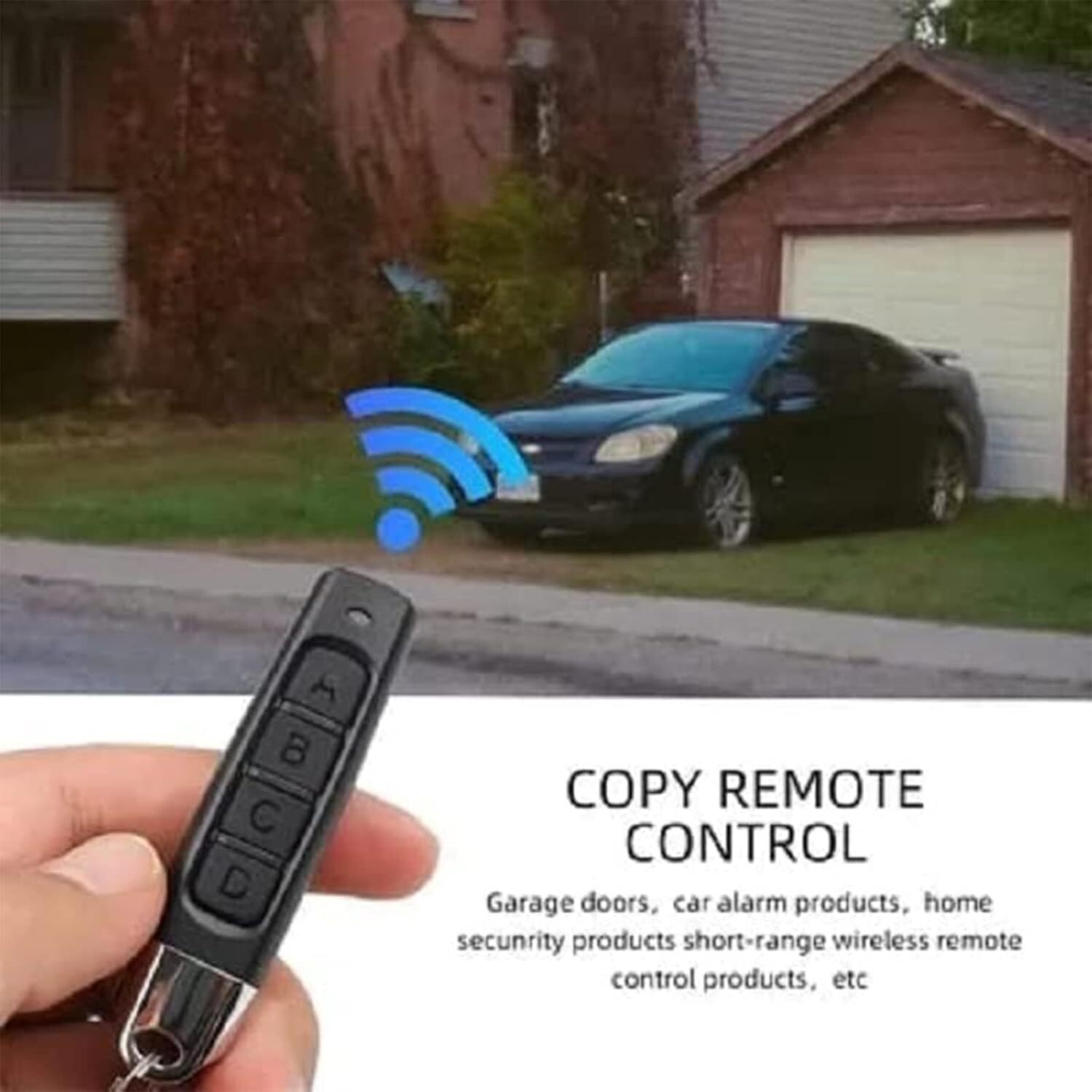 2x 4-in1 Wireless Remote Control Duplicator 433MHz Remote Control Key Clone Copy