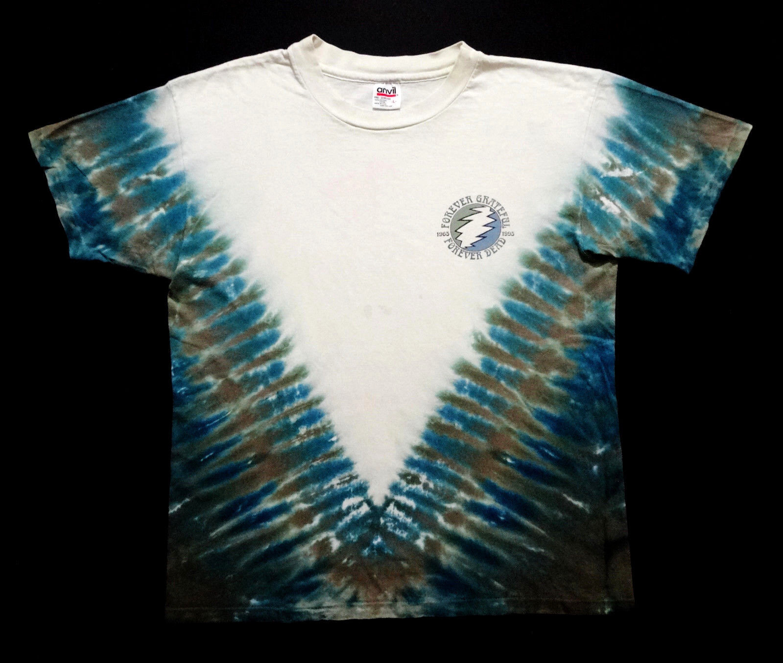 Grateful Dead Shirt T Shirt Vintage 1997 Forever Dancin' 1965 1995 Tie Dye GDM L
