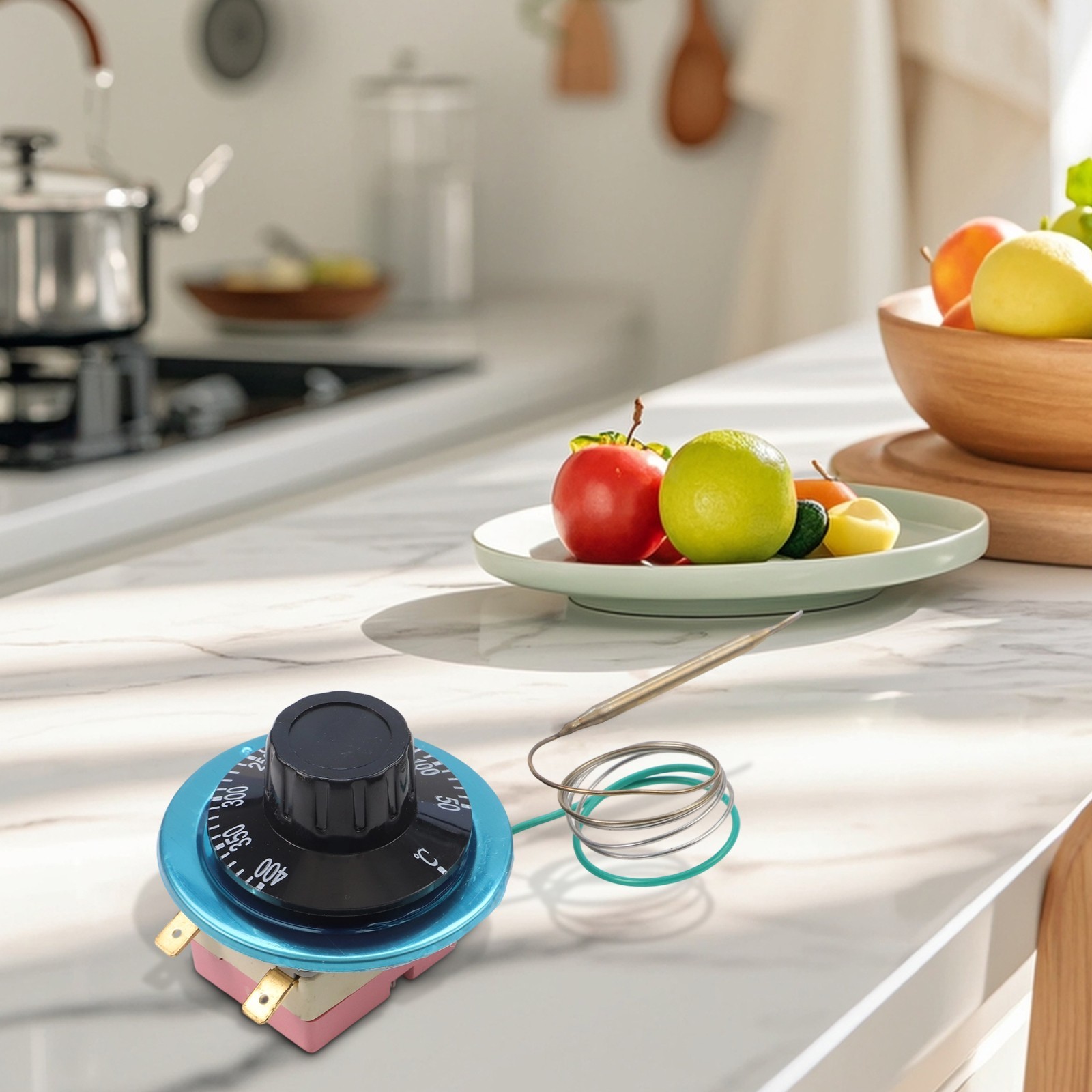 Electric Oven Thermostat ,Adjustable Temperature Controller Switch,50-400℃ 2 Pin