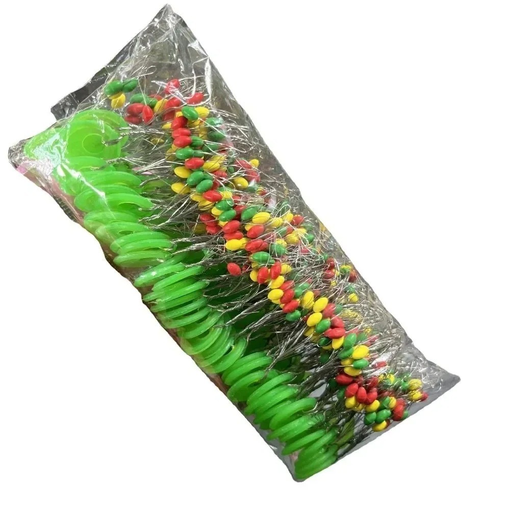 600PCS Fishing Float Rubber Stopper Oval Space Bean Bobber Line Tackle