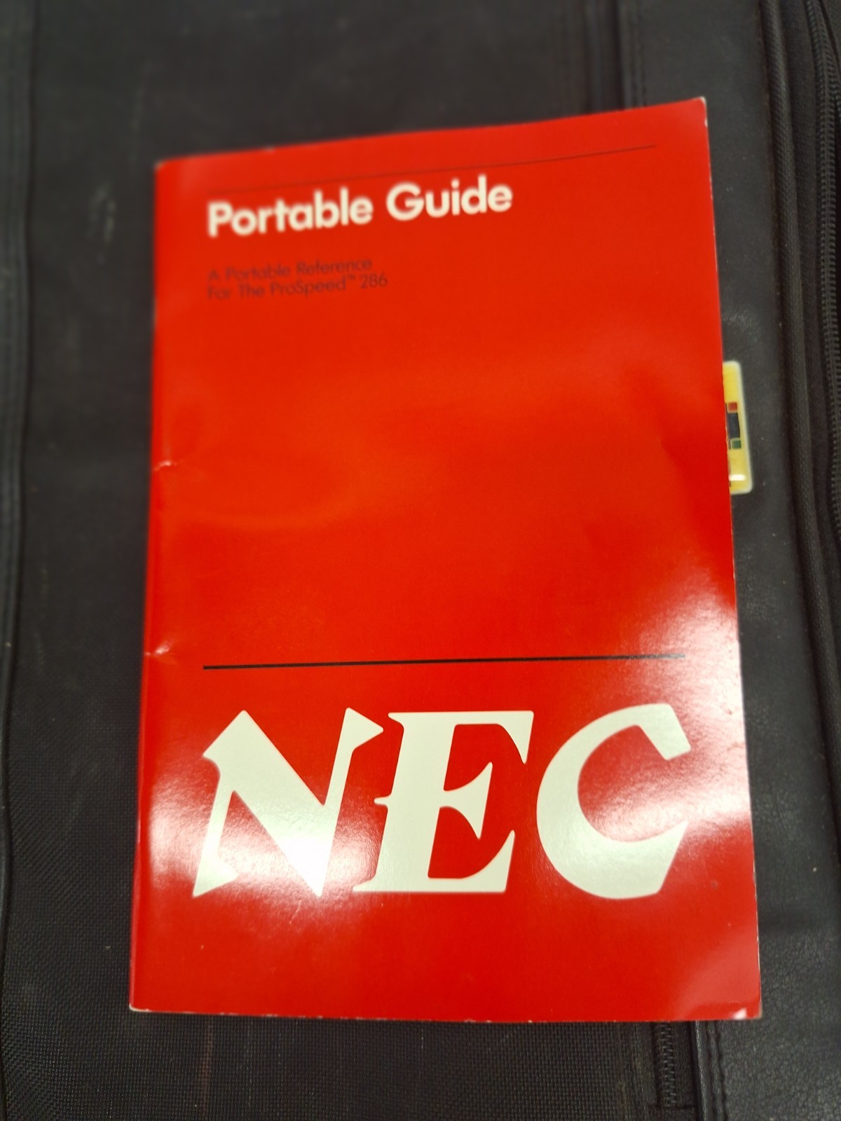 NEC Portable Guide for ProSpeed 286 personal computer vintage 1989 PC guide book