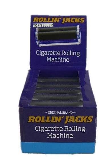 3 - Rollin' Jacks 78mm Cigarette Roller Rolling Machines, Clear Acrylic Plastic