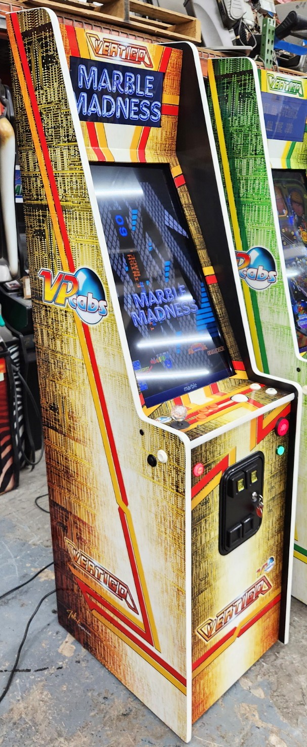 VPCabs Vertigo VIRTUAL PINBALL Arcade Game 32" LCD 128 Games Installed (Orange)