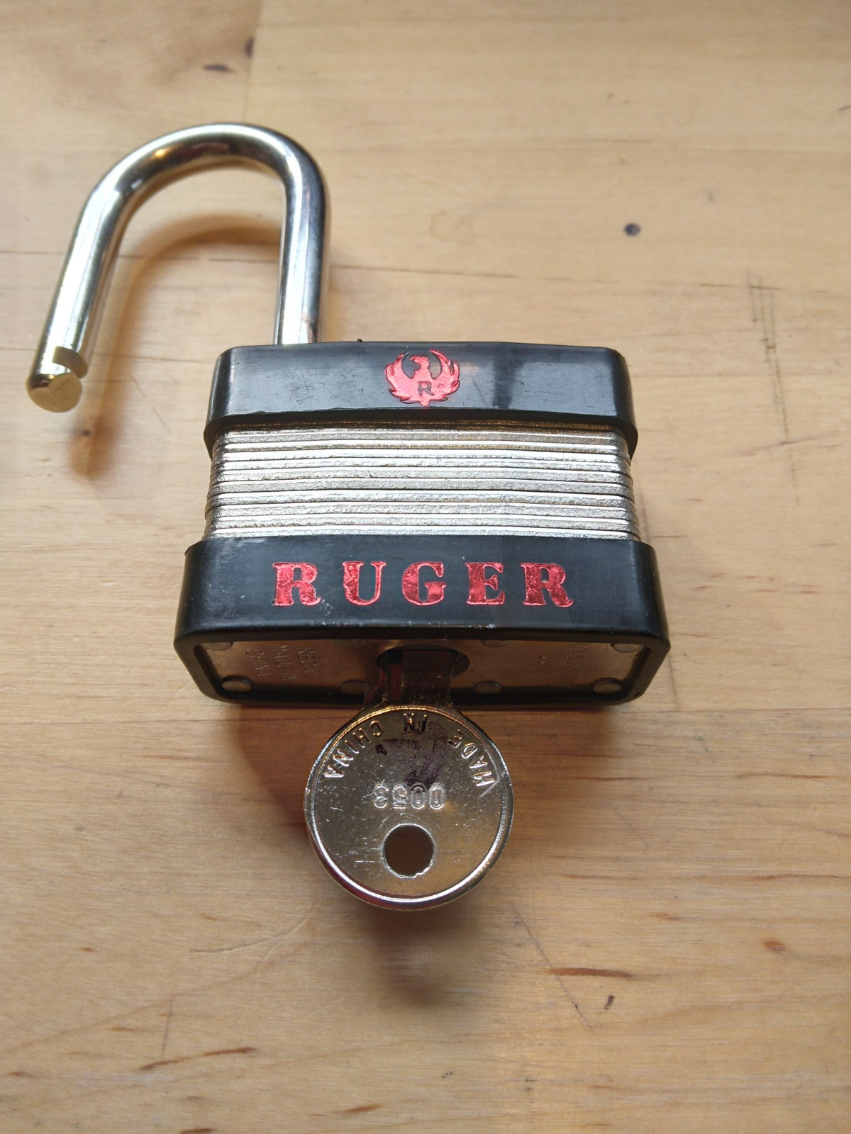 Ruger Lock with One Key. Please see listing photos for size.