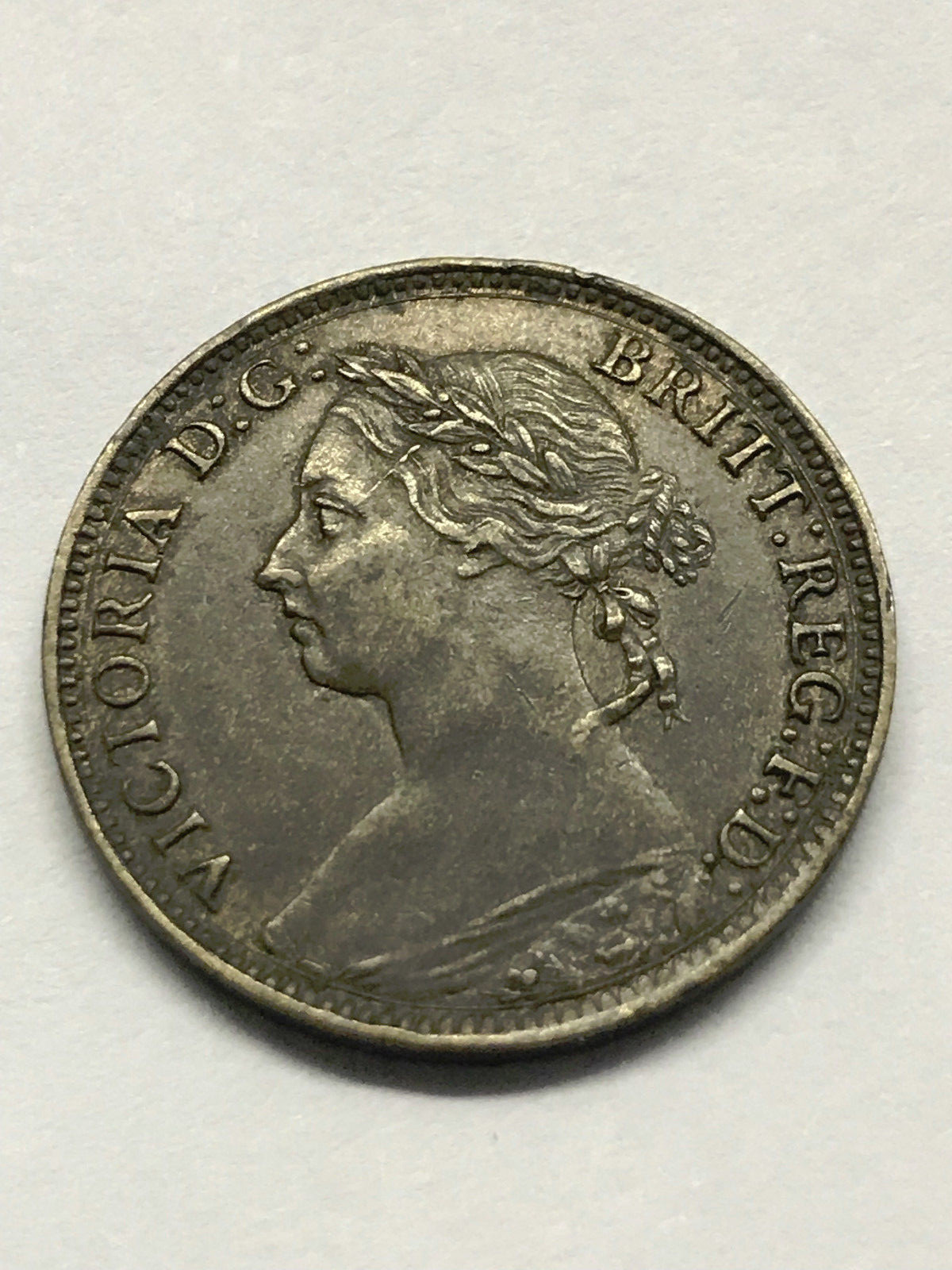 1893 Great Britain Farthing XF+ #7211
