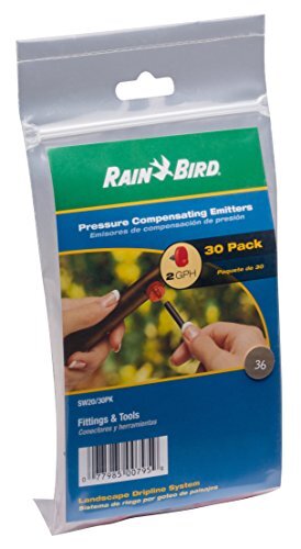 30 Pack Rain Bird Drip Irrigation 2.0 GPH Pressure Compensating Emitters