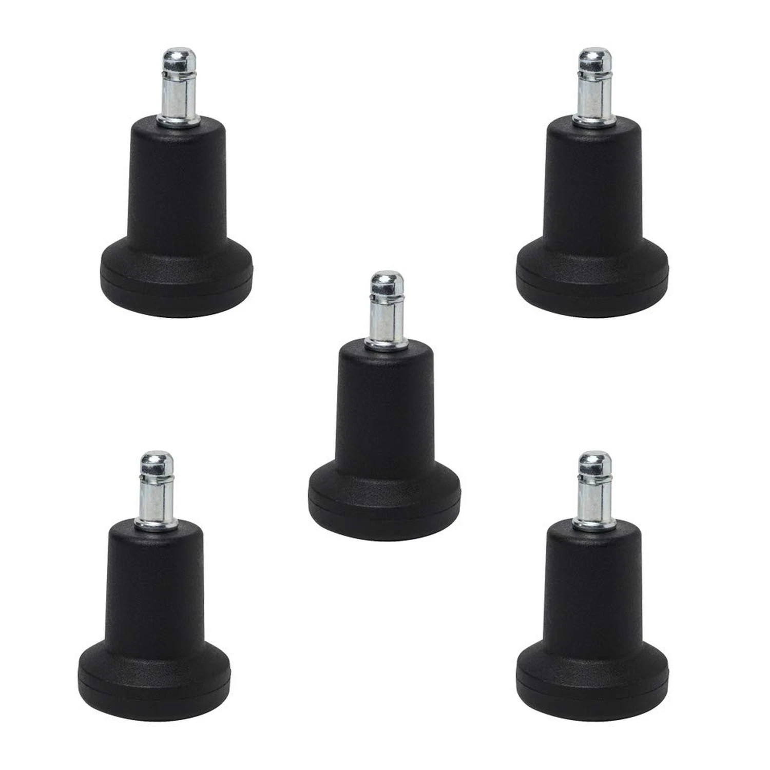 5PCS High Profile Bell Glides 2.5" Replacement Office Desk Chair or Stool Swi...