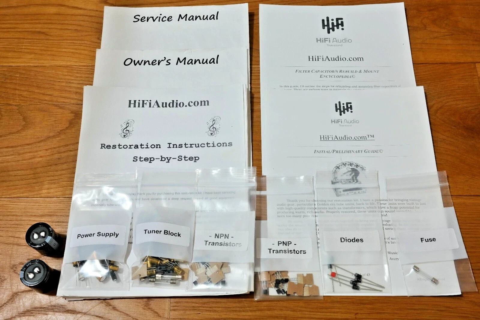 NAD 7220PE 7020e restoration recap upgrade kit repair filter capacitor rebuild