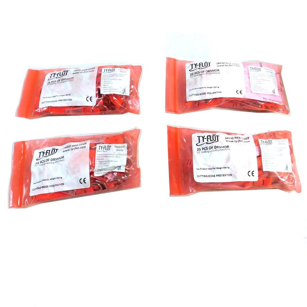 (Lot 100) NEW Ty-Flot DRSMOR D-Ring Web Attachment Tool Tether Lanyard .5"