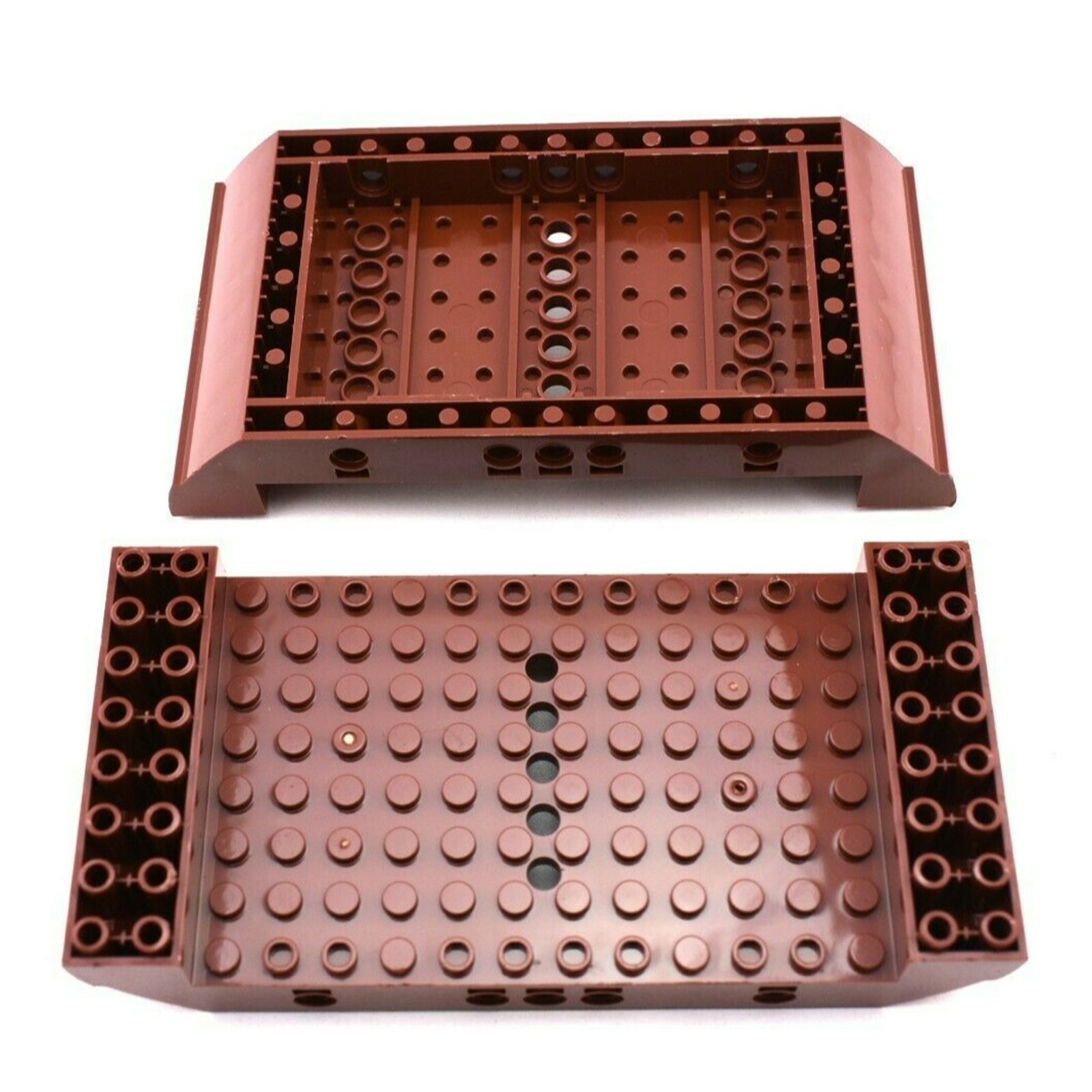 TCM BRICKS Reddish Brown Boat Hull Large Middle 8x16x2 1/3 Compatible Parts