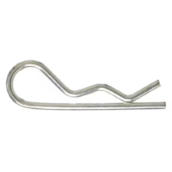 Cotter Pin, Bridge, 1/8 in Pin Dia, 2 9/16 in Shank Lg, Steel, Zinc Plated, 25