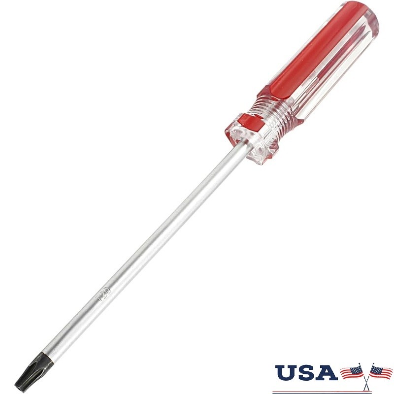T20 Torx Screwdriver 100mm Magnetic Tip Ergonomic Non-slip Handle Durable Steel