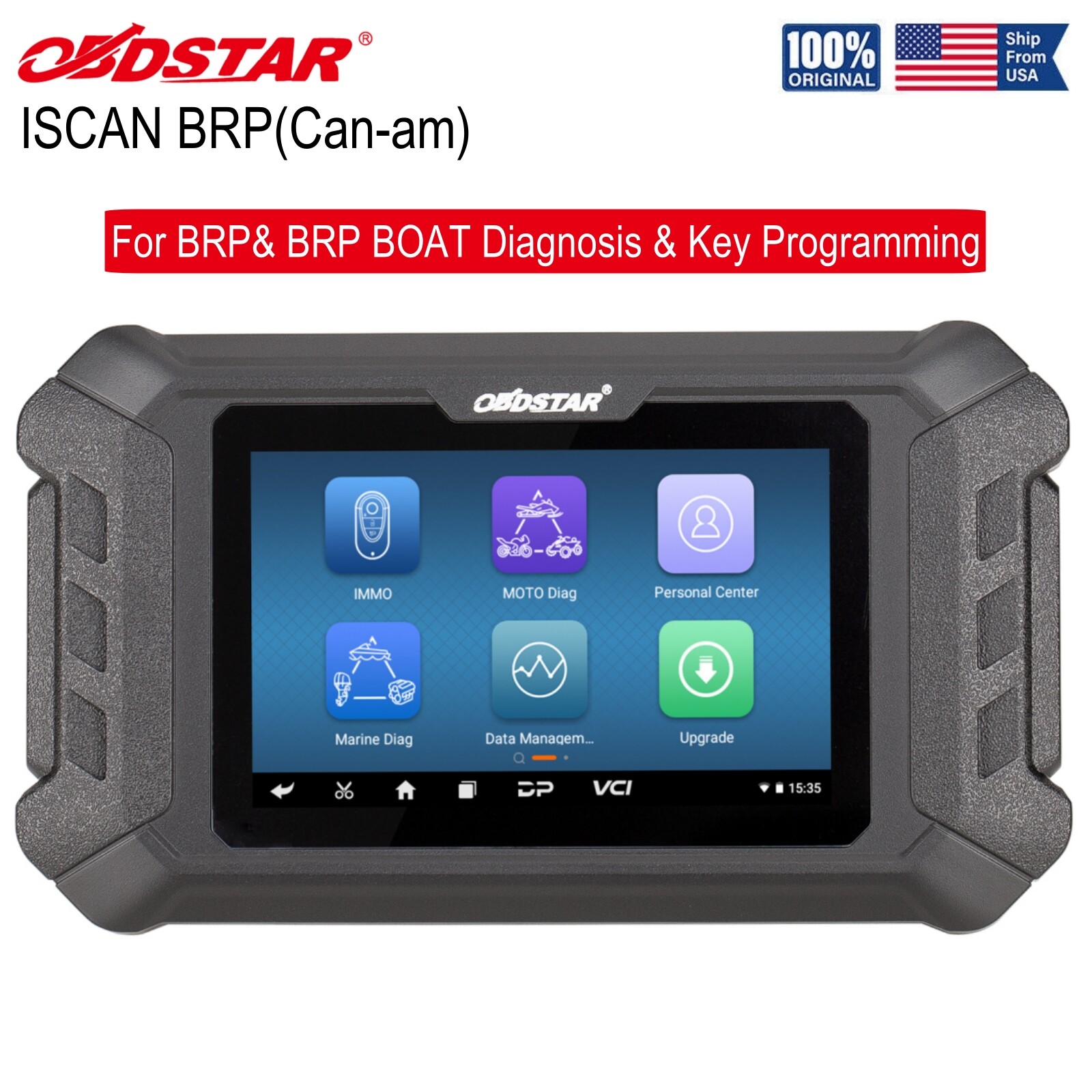 For BRP Can-am Motorcycle SEA-DOO Marine OBDSTAR ISCAN Diagnosis IMMO Progarmmer