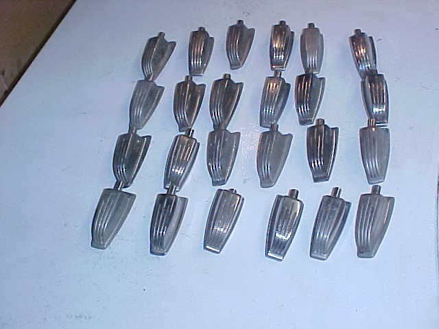 Lot of 24 Vintage 50s Ludwig Nickel Large Classic Bass Drum Lugs #2243-1