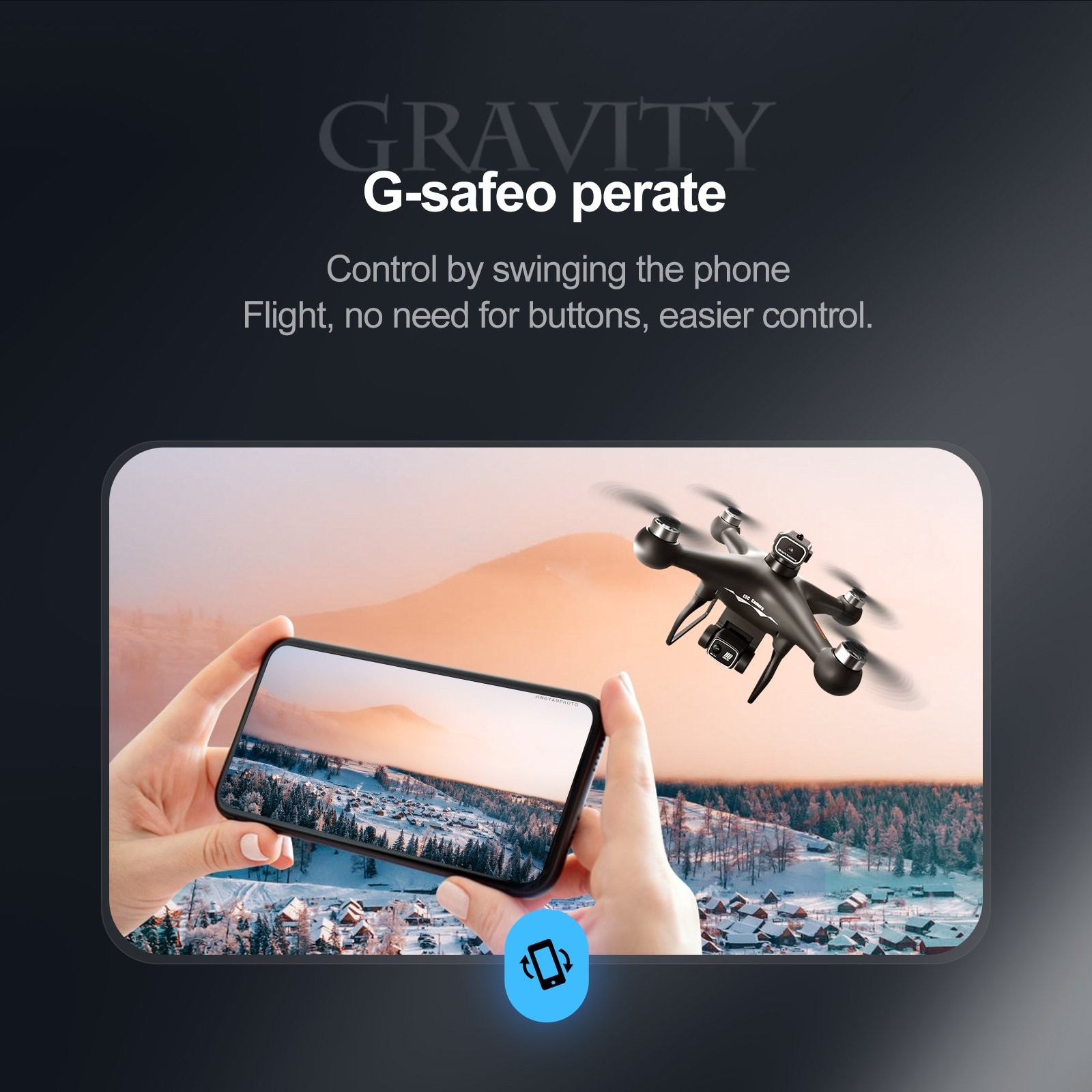 S116 GPS Drone with Screen Controller, Two-Batteries, Brushless Motor, Altitude