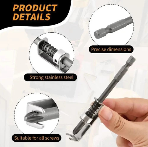 2pcs Screw Holder Drill Bit Phillips Anti-Drop Screwdriver Clamp Tool - NEW