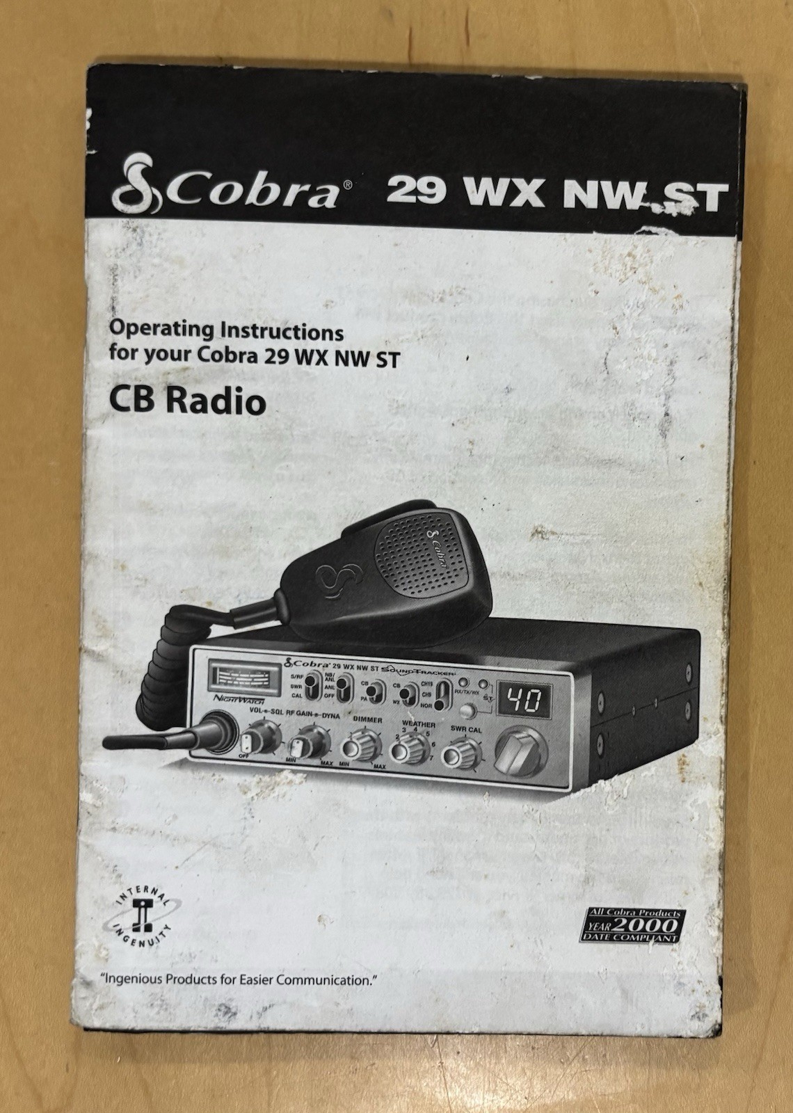 Cobra 29 WX NE ST CB Radio Owners Manual Original 40 Page Operating Instructions