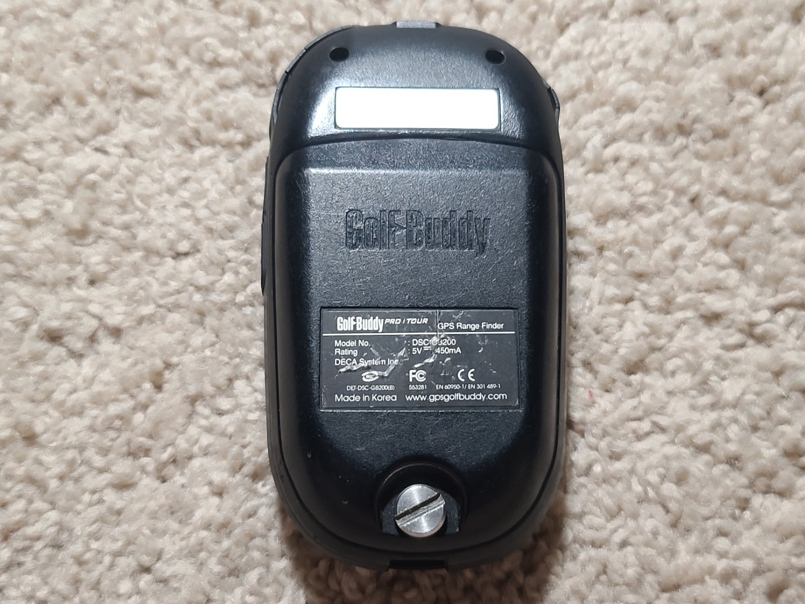 Golf Buddy Pro Tour Compact GPS Range Finder DSC-GB200 - USED - READ DESCRIPTION