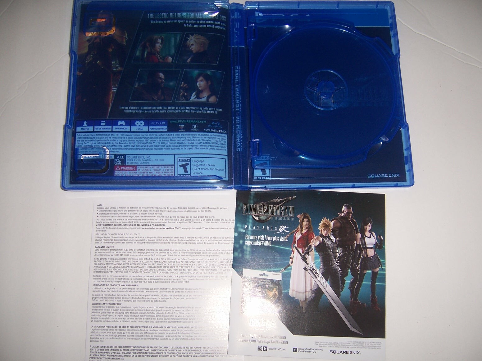Replacement Box Case Final Fantasy IV Remake PlayStation 4 PS4 ORIGINAL NO DISC