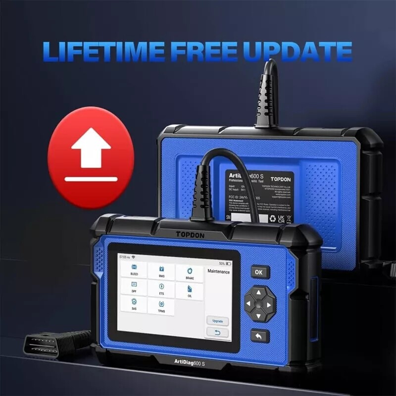 TOPDON AD600S OBD2 Scanner 4 System Code Reader ABS SRS Oil EPB Reset Scan Tool