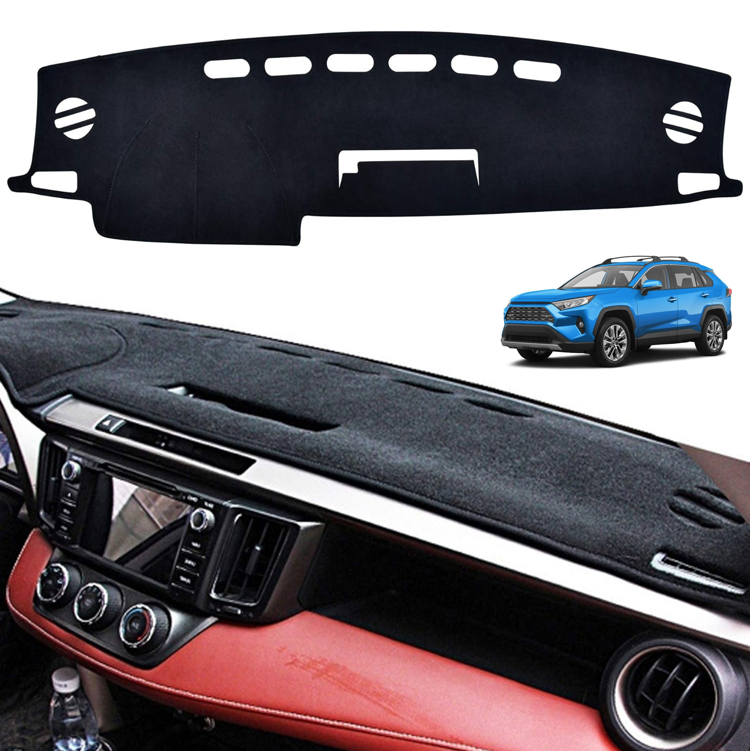 Anti-Slip For 2013-2018 Toyota RAV4 Car Dashboard Cover Dash Mat Pad Accessories