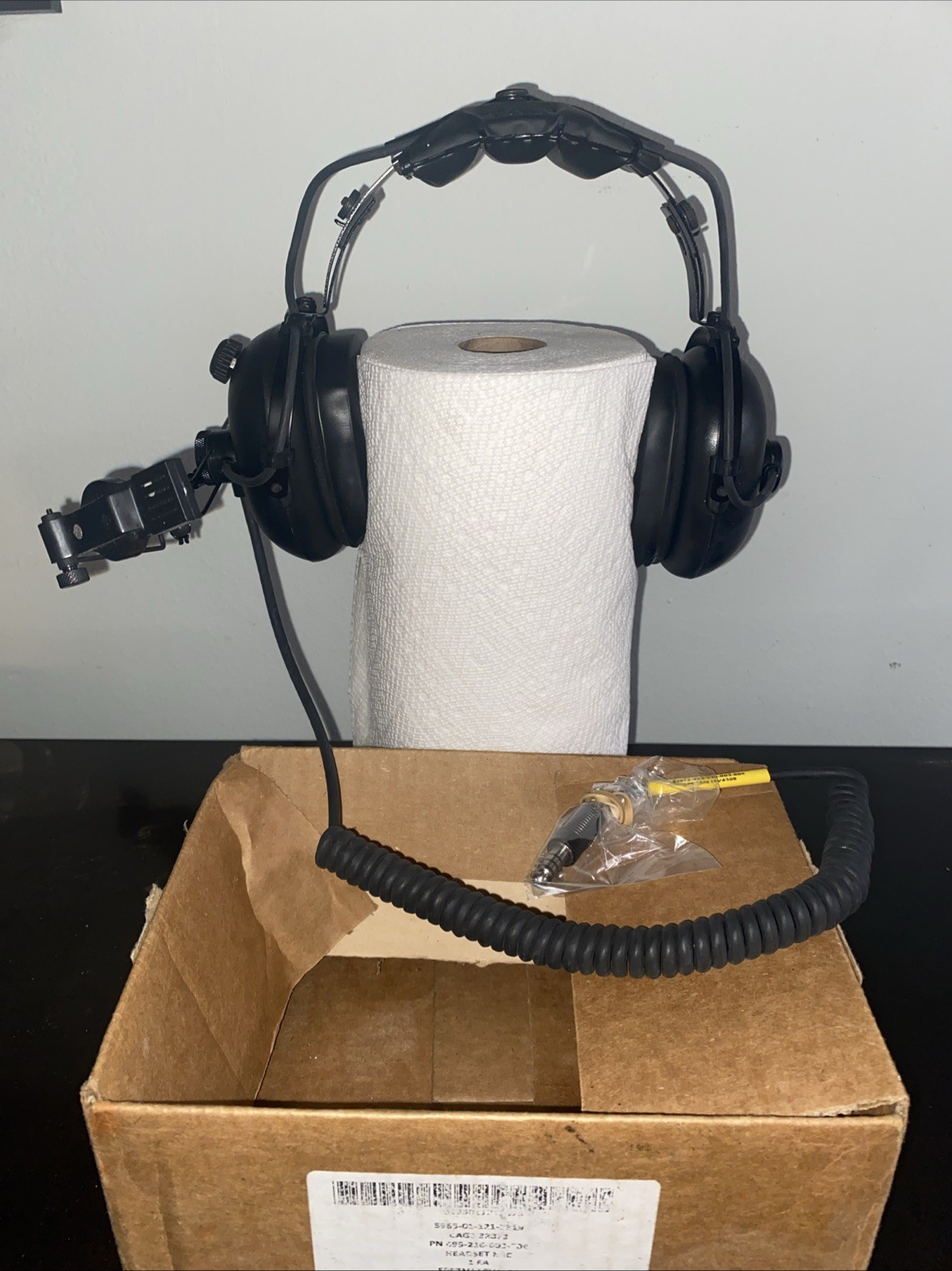 Roanwell Military Aviation Pilot Headset w/ Mic 5965-01-121-2319